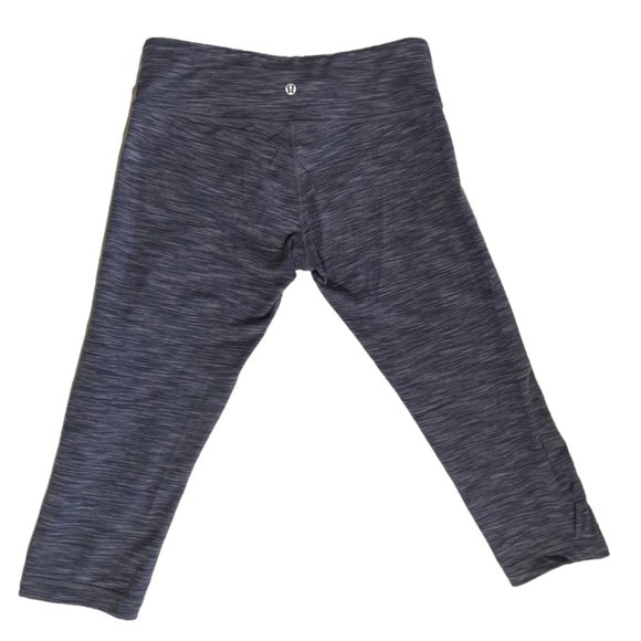 Lululemon Wunder Under Crop Wee Are From Space Black Cashew / Black Size 10 - Picture 4 of 12